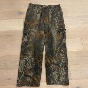 Y2K RealTree Camo Sweatpants Cargo Hunting Pants Mens Medium Regular 34-36